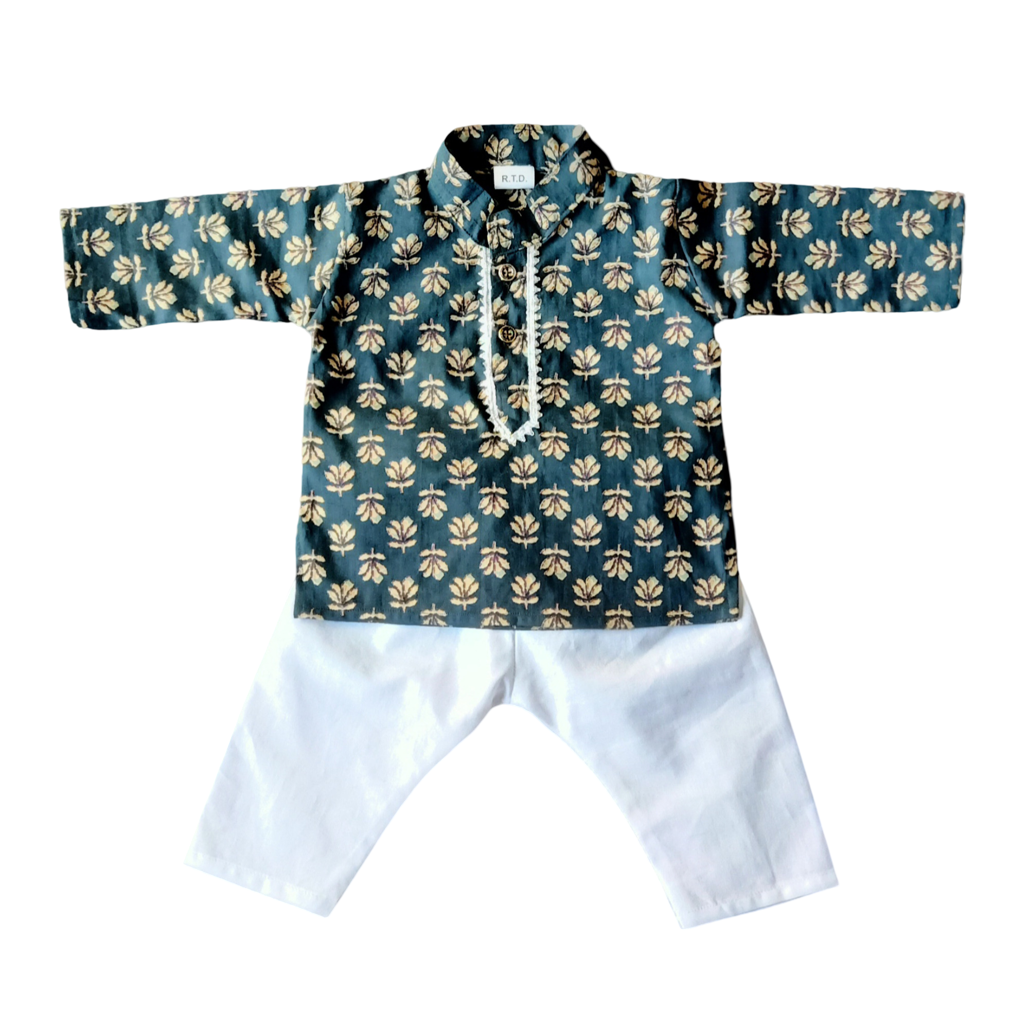 handmade newborn infant boy festive embroidered outfit