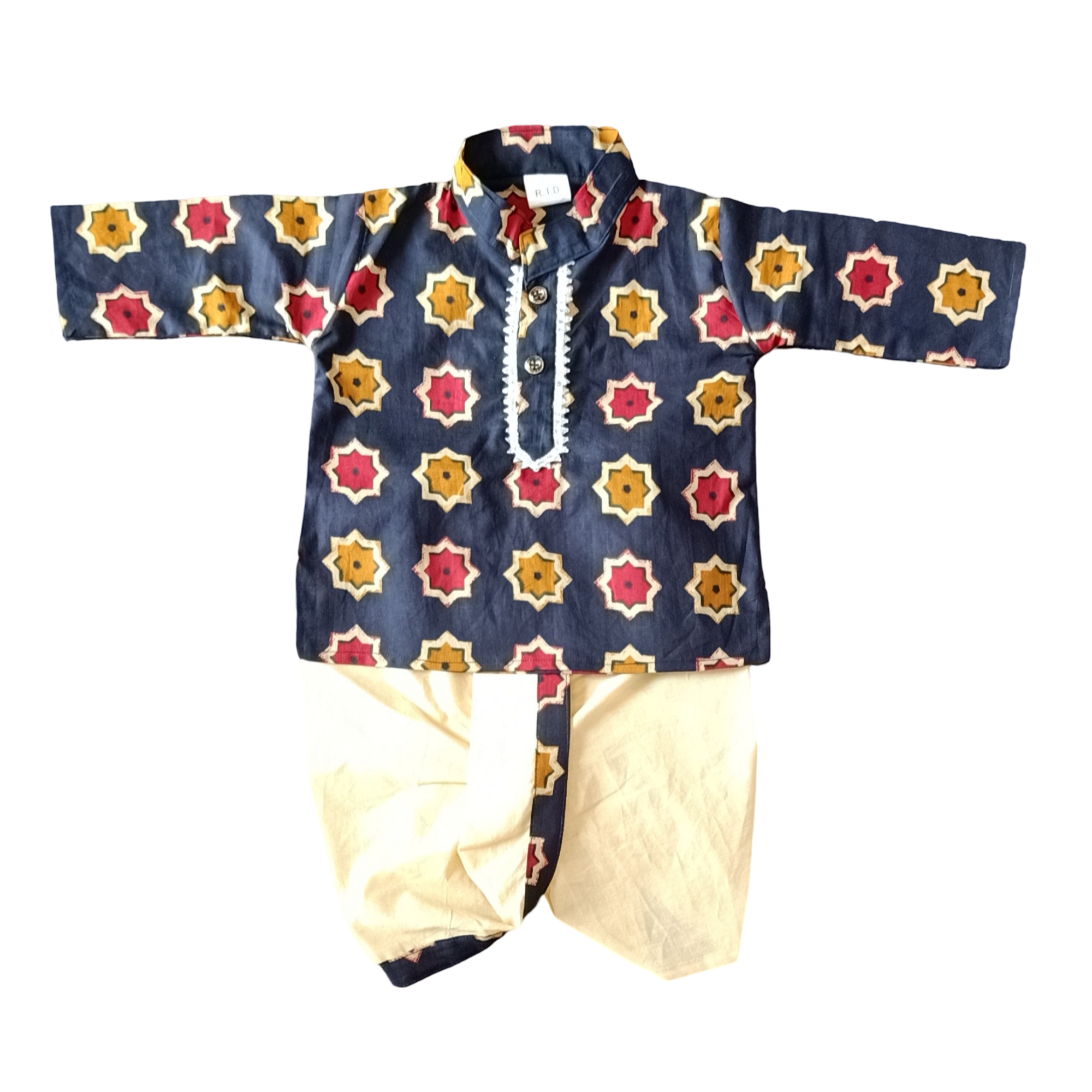 handmade organic baby boy festive embroidered outfit