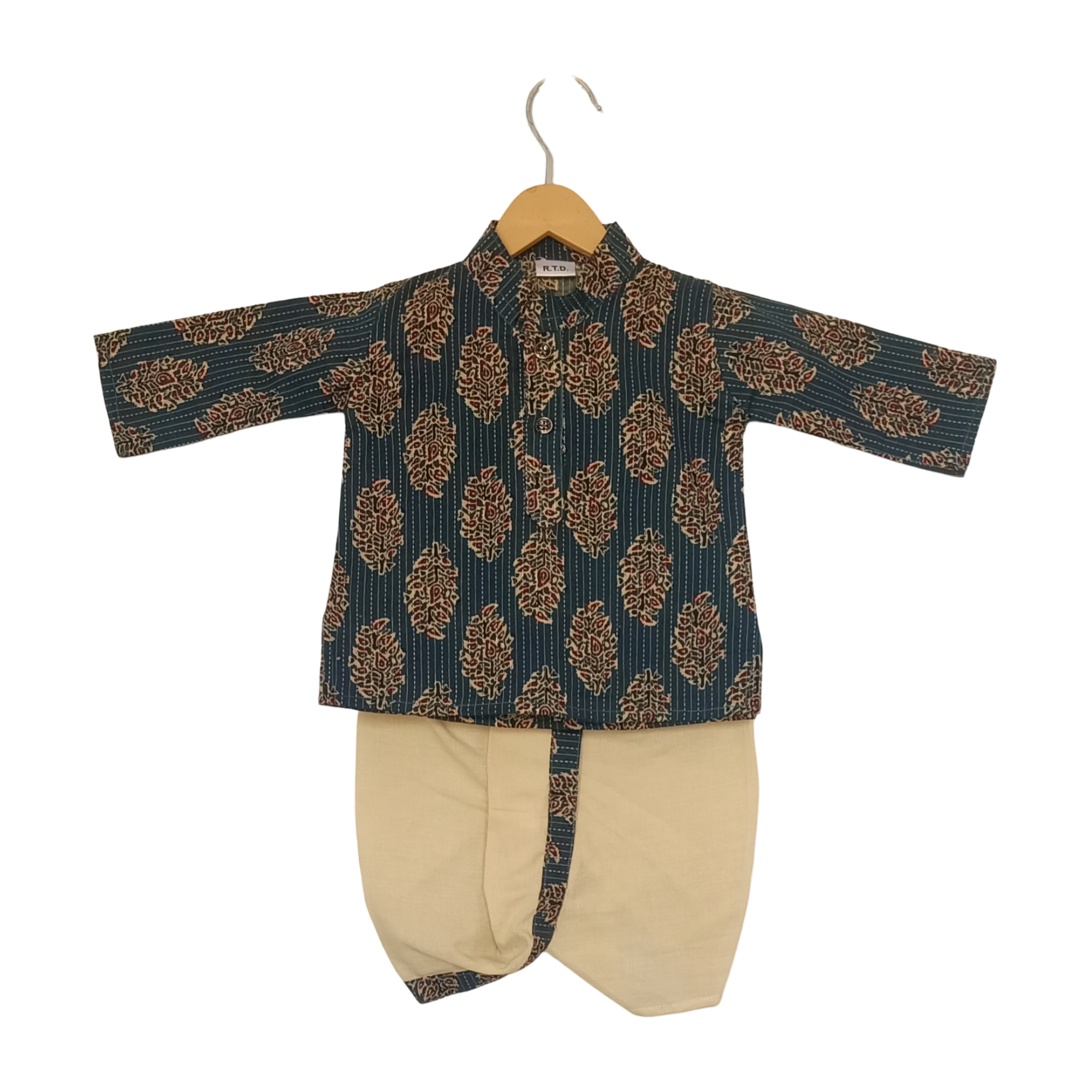 Traditional kurta dhoti newborn dress