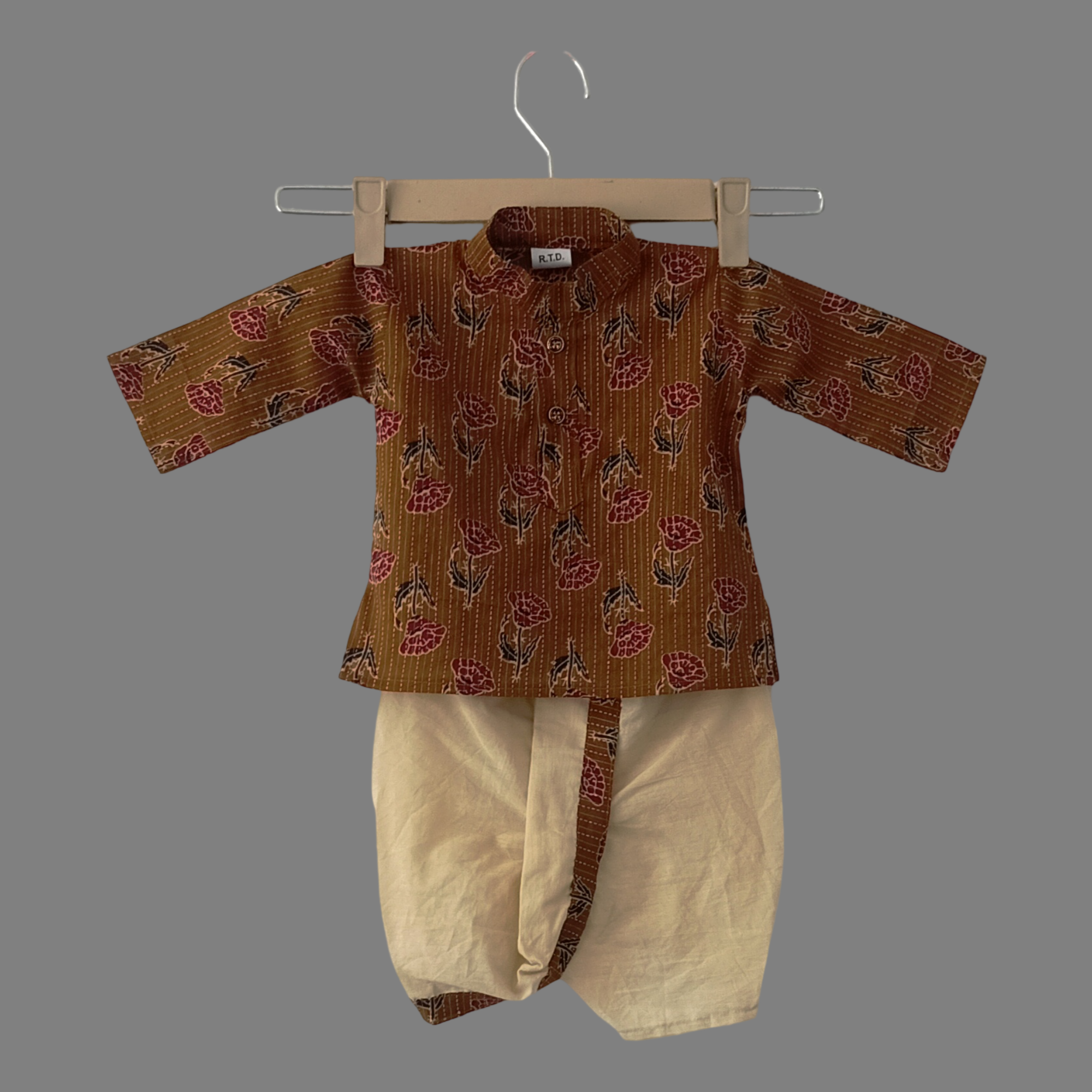 Cotton dhoti kurta newborn summer outfit