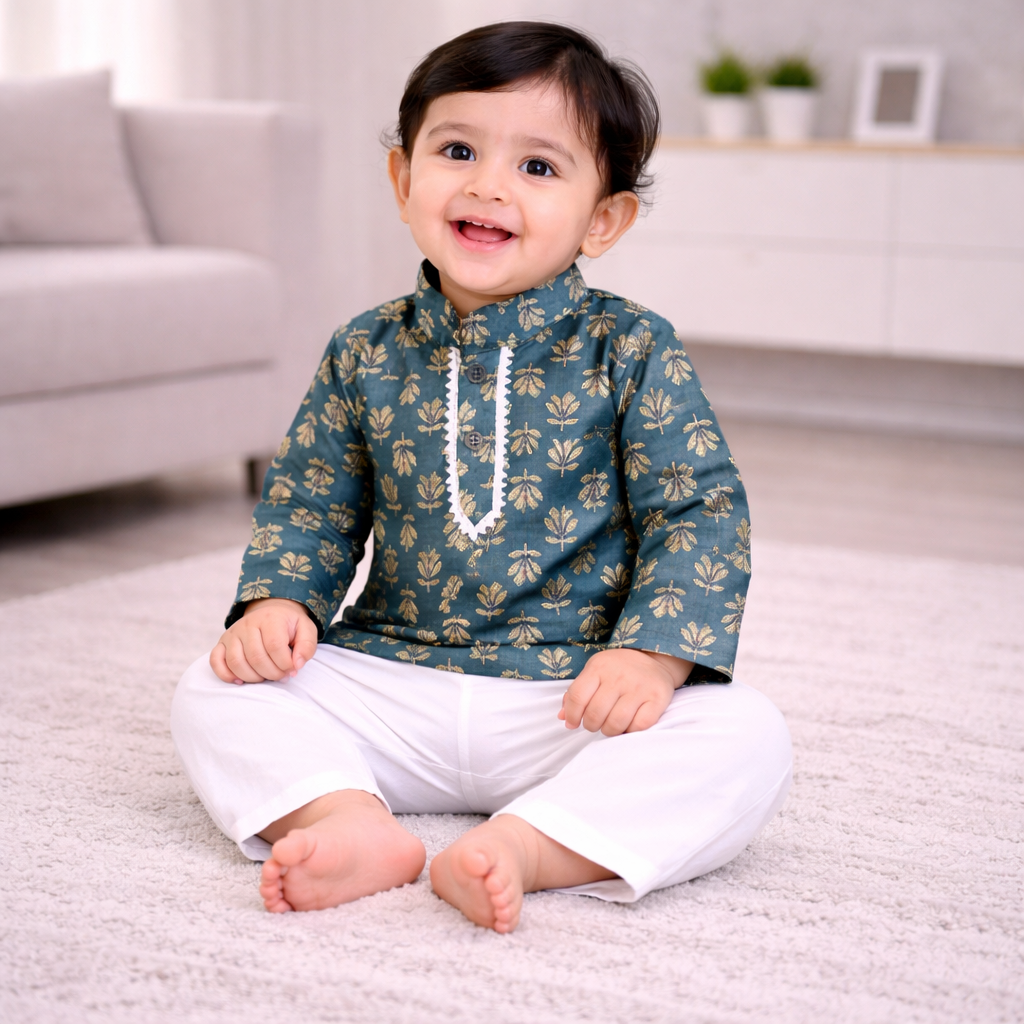 Handmade Newborn Dress Infant Boy Festive Embroidered Outfit – Baby Shower Gift