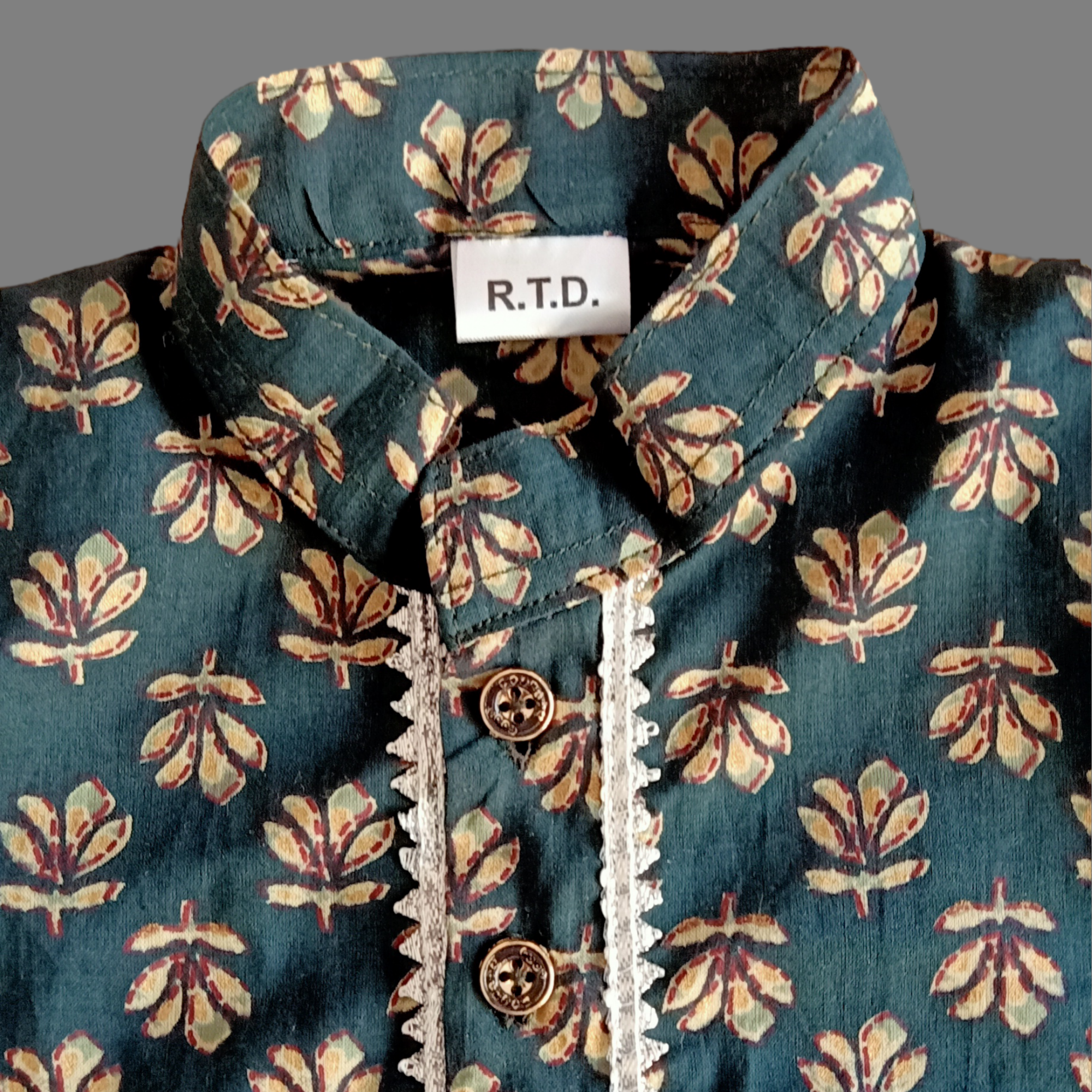 Gentle on baby skin cotton ethnic dhoti kurta set