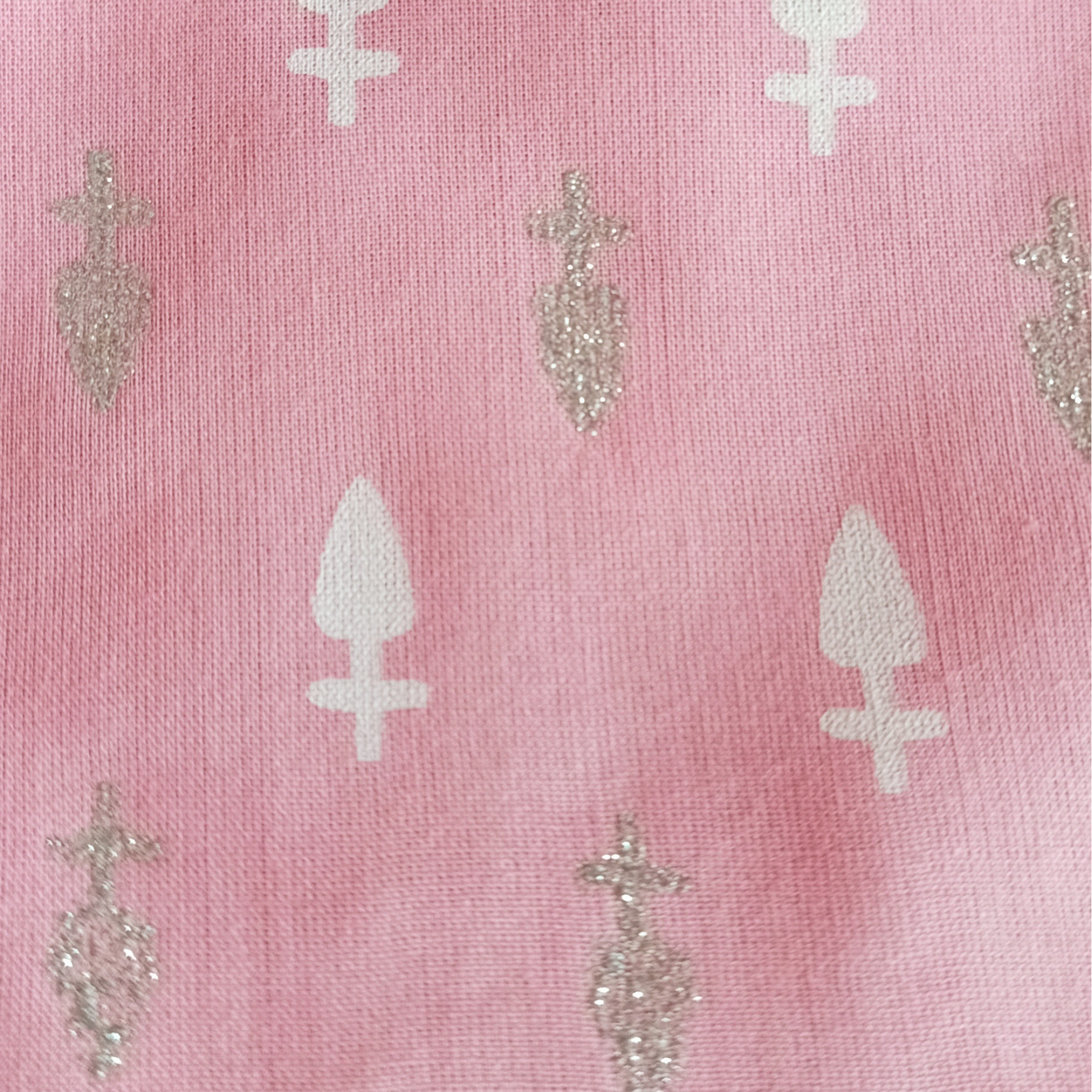 Indian Ethnic Cotton Dress – Baby Girl Pink Wedding Outfit