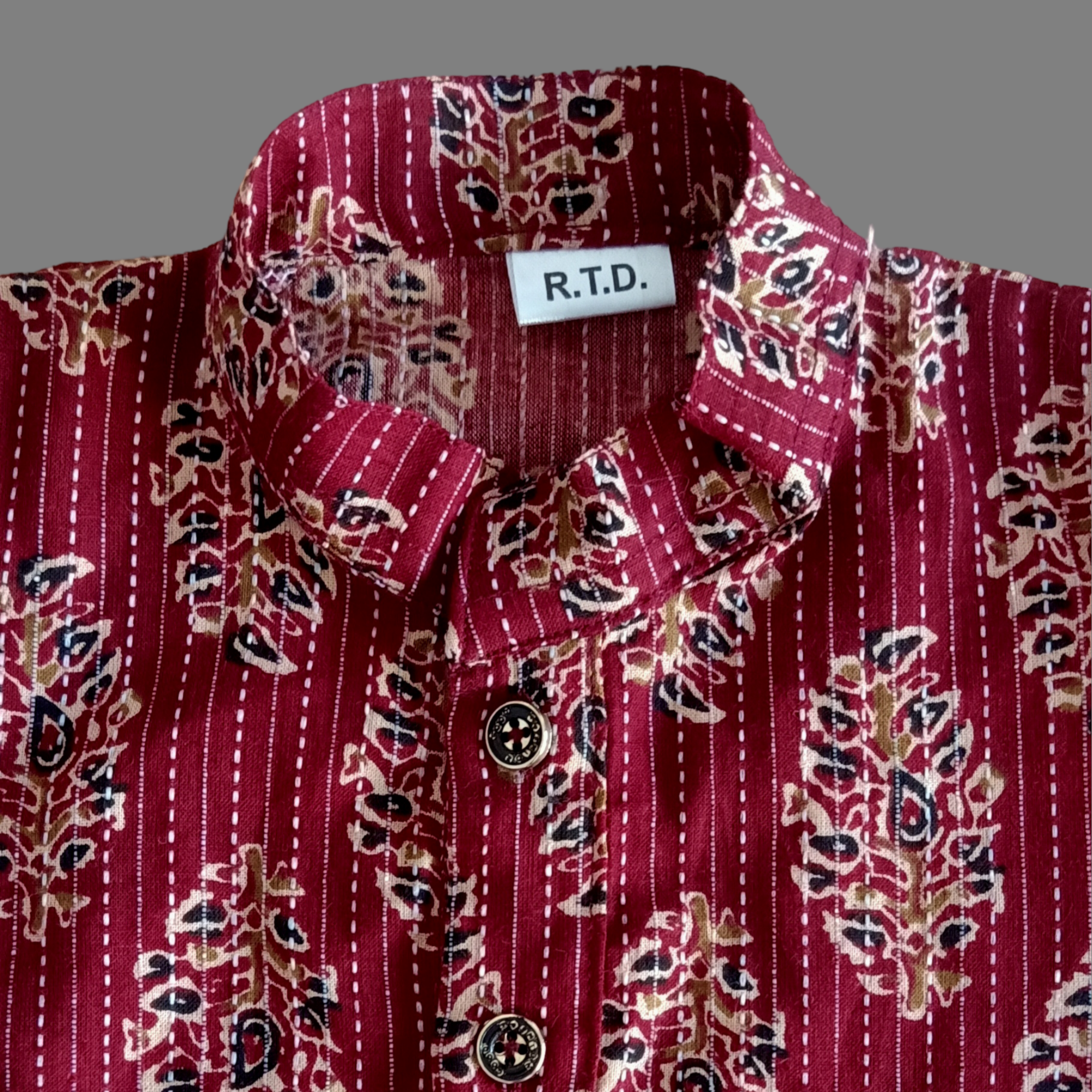 Block print kurta pajama baby outfit