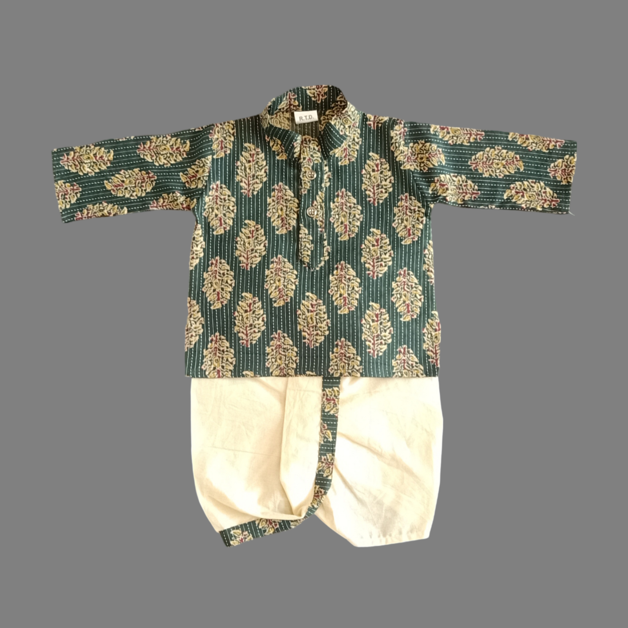 Baby wedding kurta dhoti organic cotton