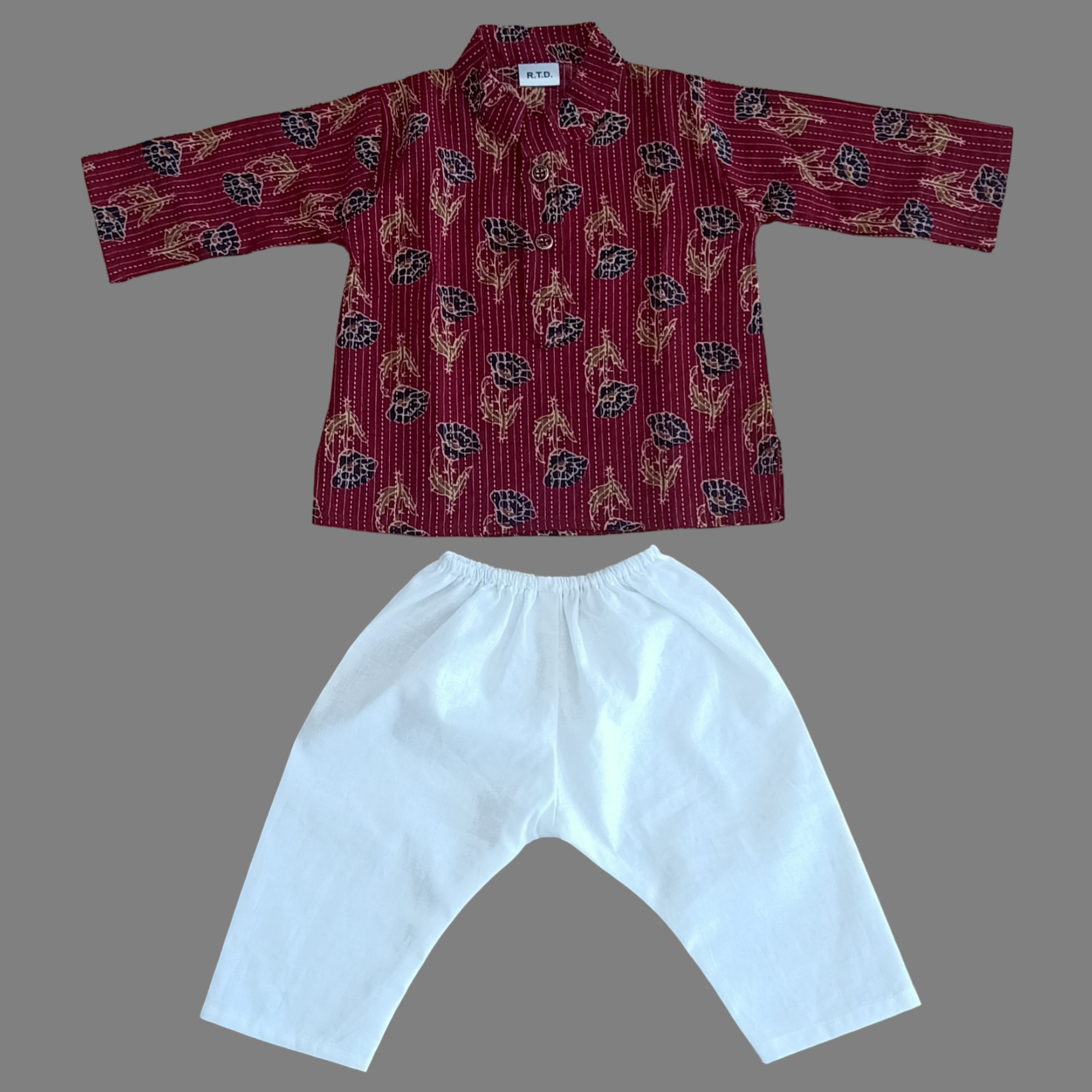 Handmade kurta pajama baby festive wear