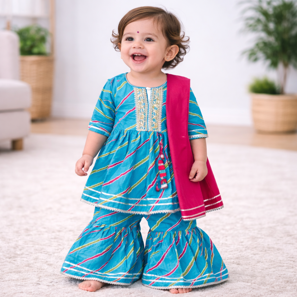 baby princess traditional Indian wedding outfit