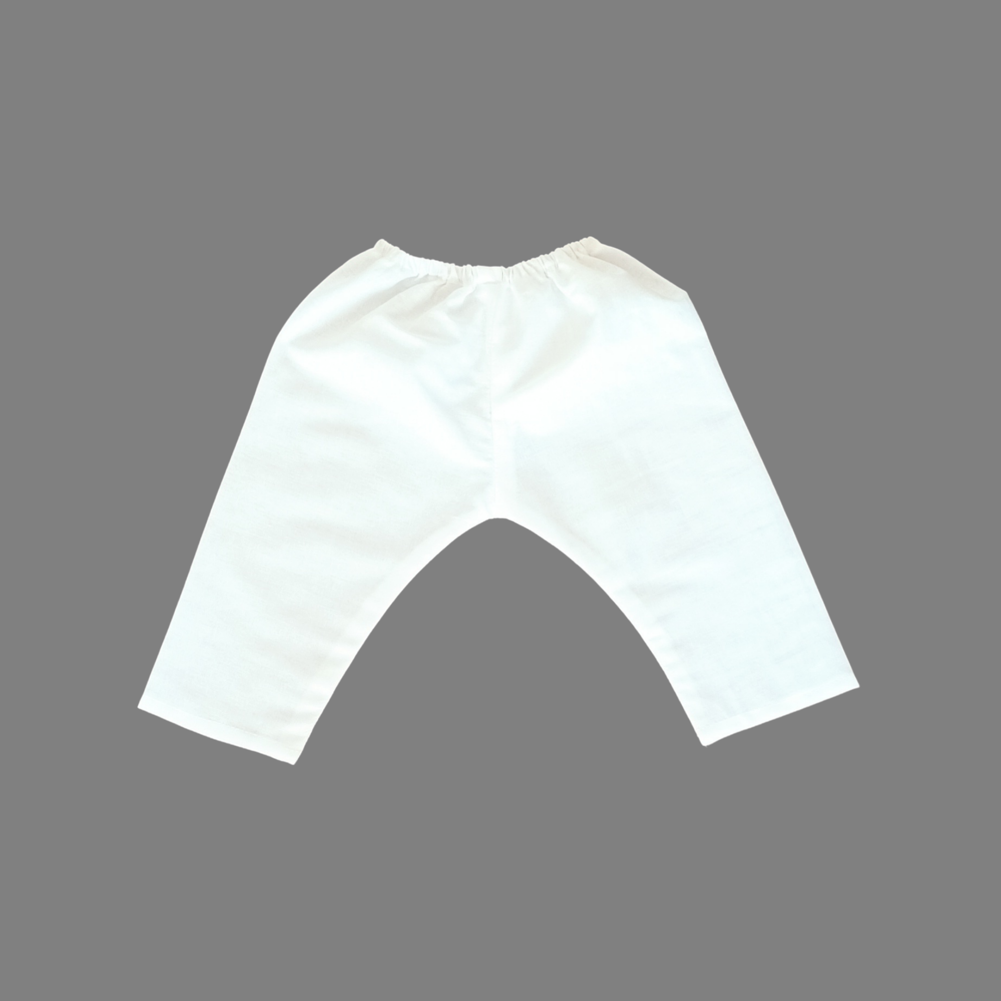 White Organic Cotton Kurta Pajama for Baby Boy - Traditional Indian Outfit & Summer Ethnic Wear