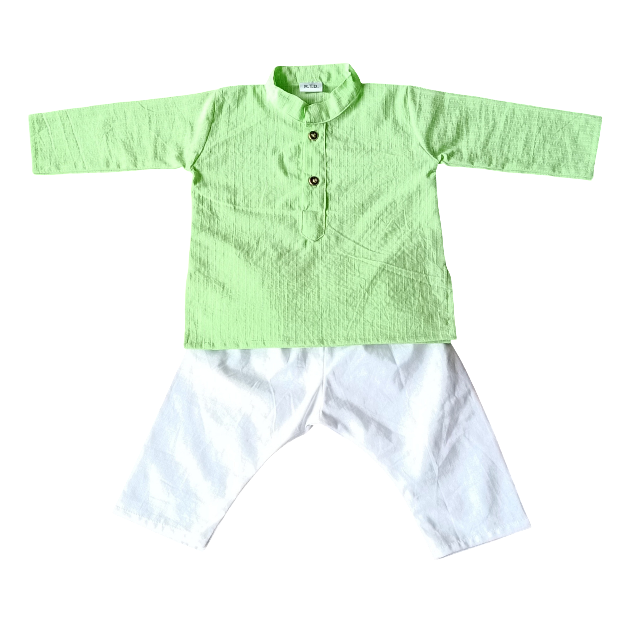 Mint green kurta pajama newborn baby
