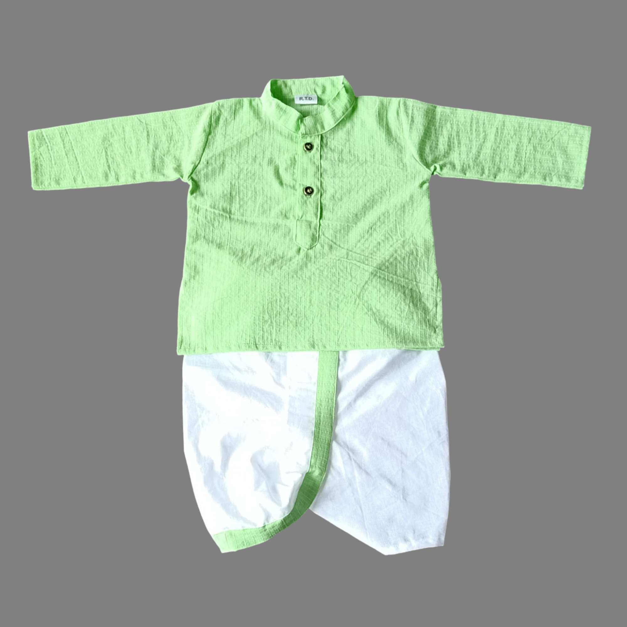 Mint green dhoti kurta newborn baby boy