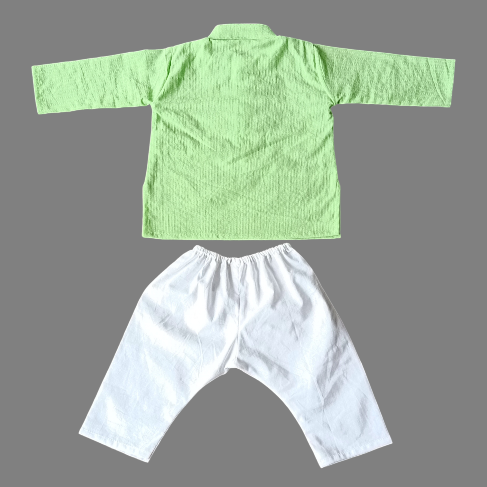 Baby wedding kurta pajama mint green