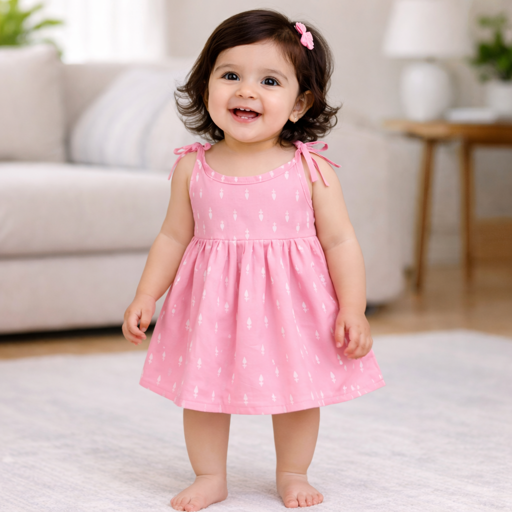 baby girl pink wedding outfit ethnic